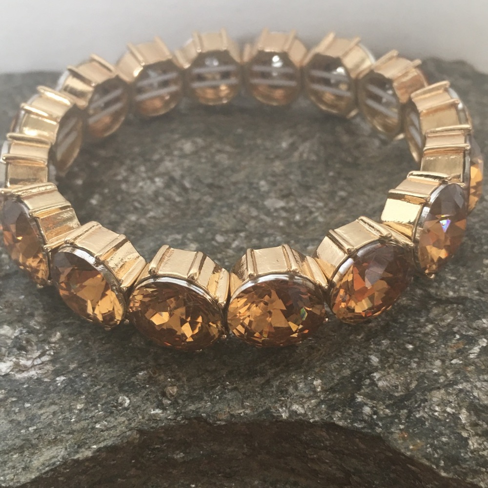 Amber Rhinestone Bracelet!